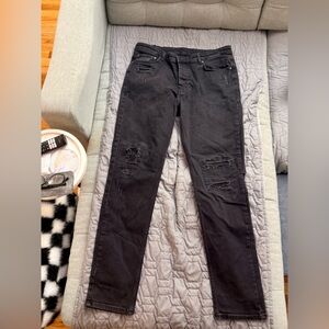 Ksubi Men's Black Ripped Skinny Jeans